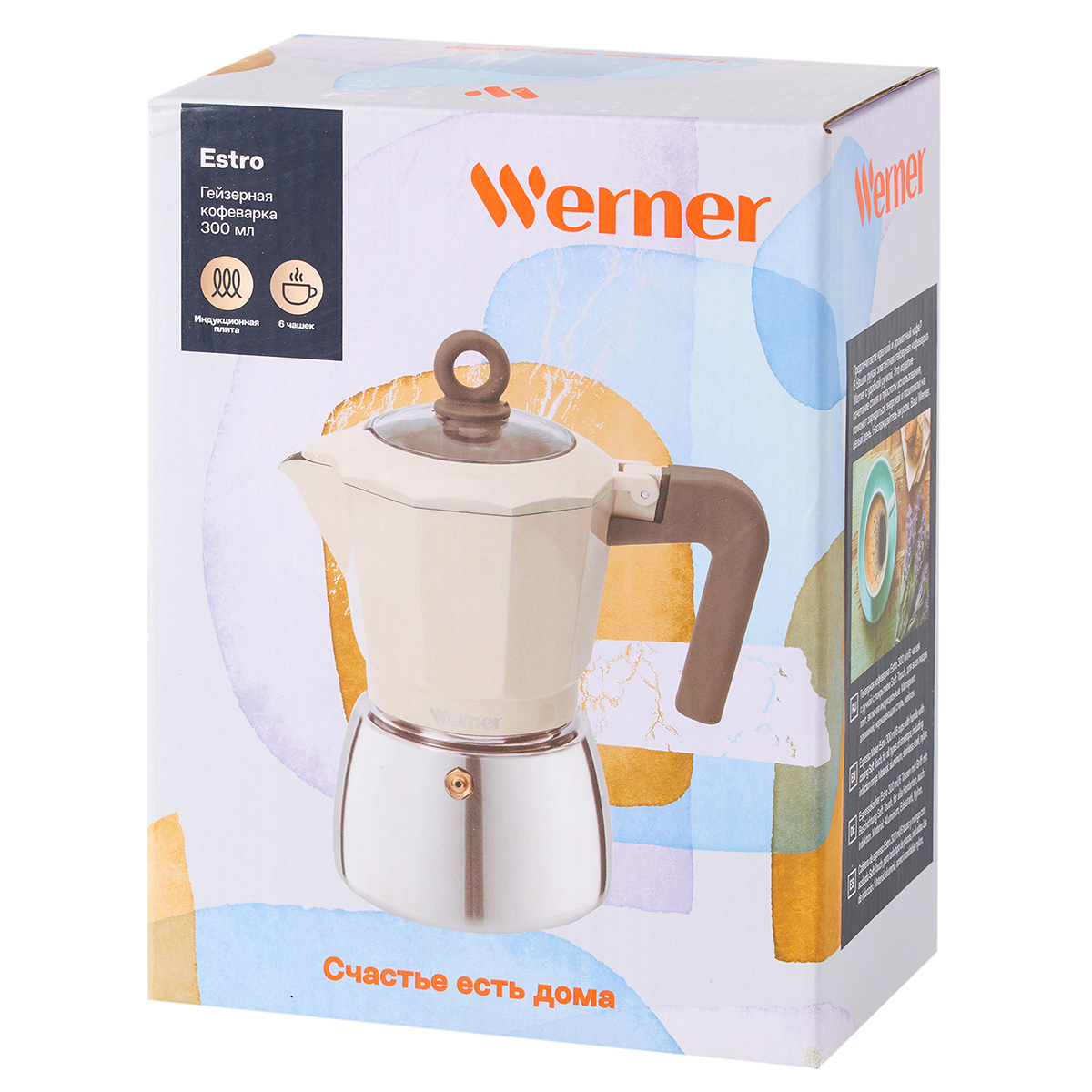 Гейзерная кофеварка Werner Estro 51390 0,3 л фото