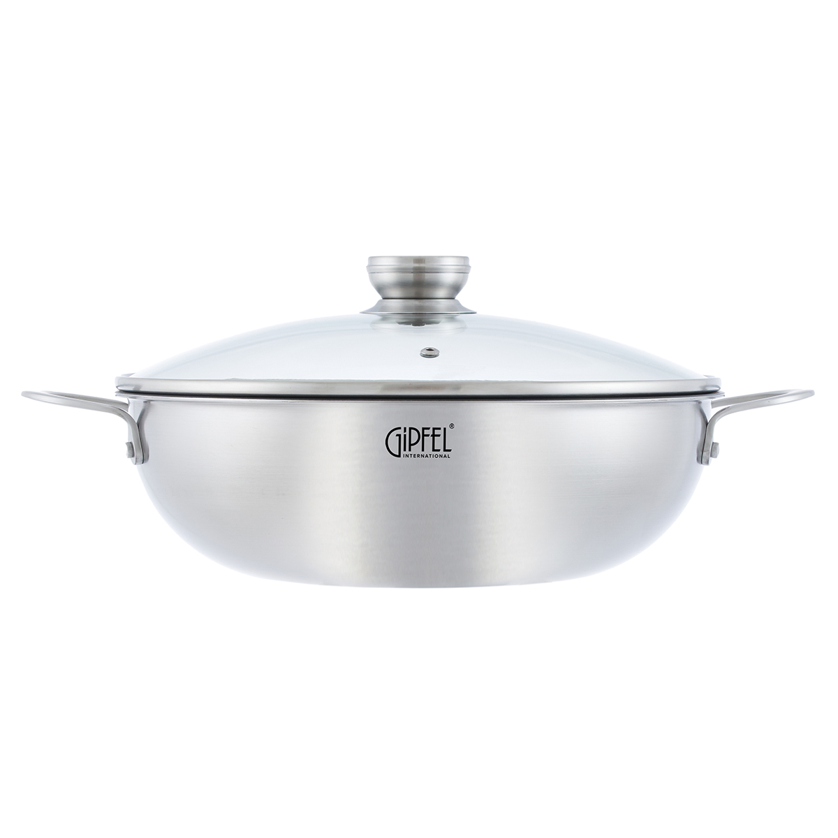 Вок из нержавеющей стали Gipfel Fusion 52189 30 см/5 л фото