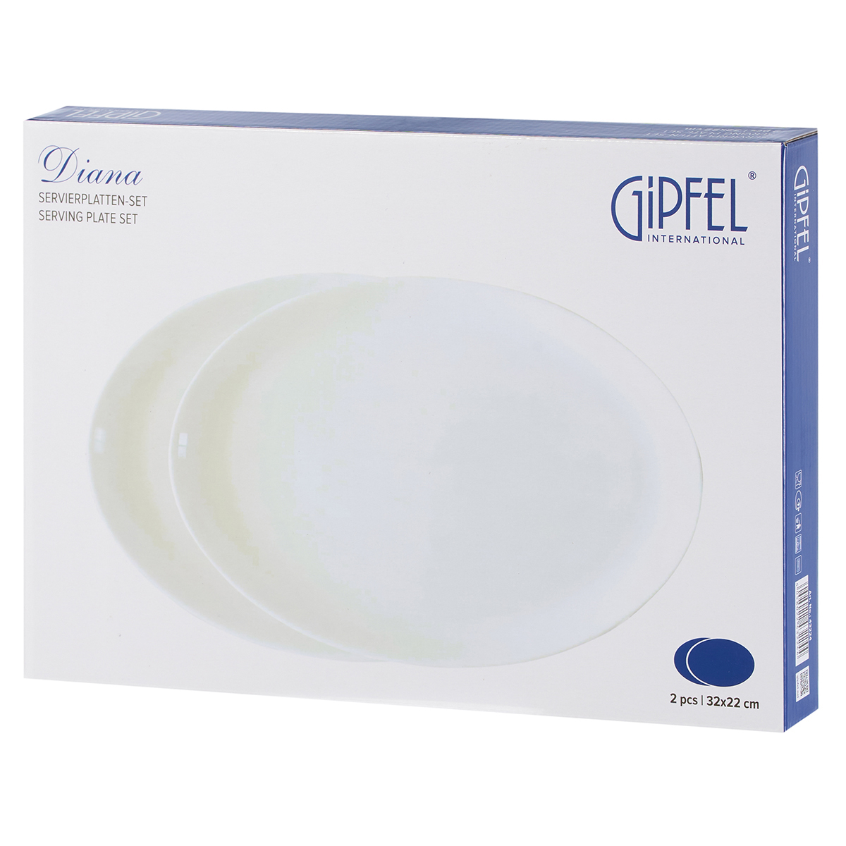 Набор тарелок сервировочных овальных Gipfel Diana 43224 32х22 см фото