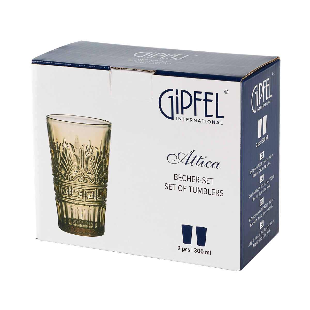 Набор стаканов Gipfel Attica 51388 300 мл 2 предмета фото