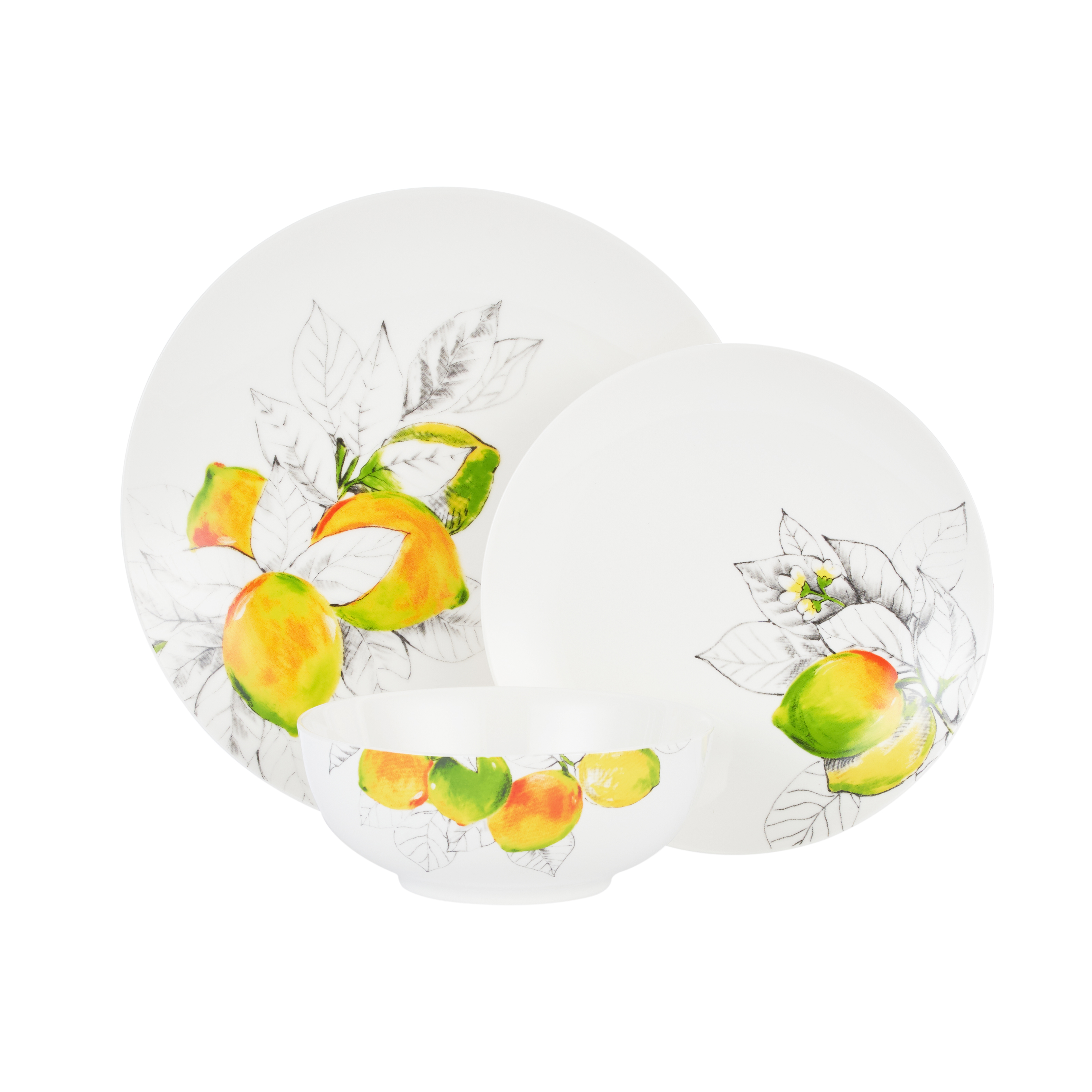 Столовый сервиз Gipfel Limoncello 42227 18 предметов фото