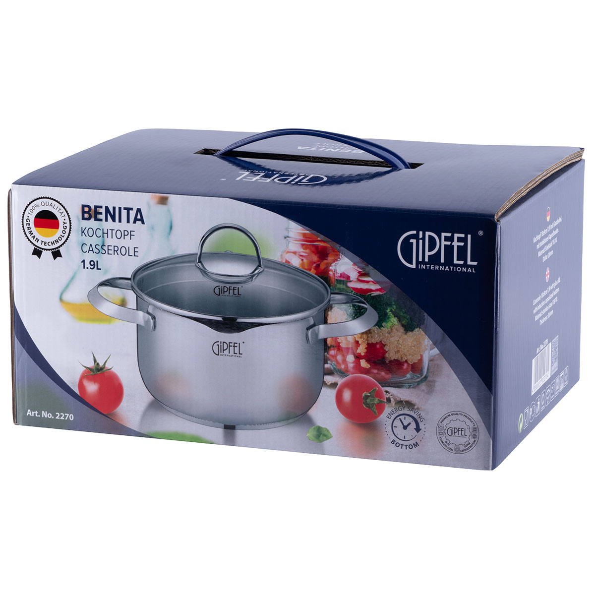 Кастрюля из нержавеющей стали Gipfel Benita 2270 18 см/1,9 л фото