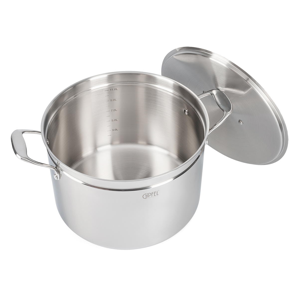 Кастрюля из нержавеющей стали Gipfel Grande 51703 30 см / 14 л фото