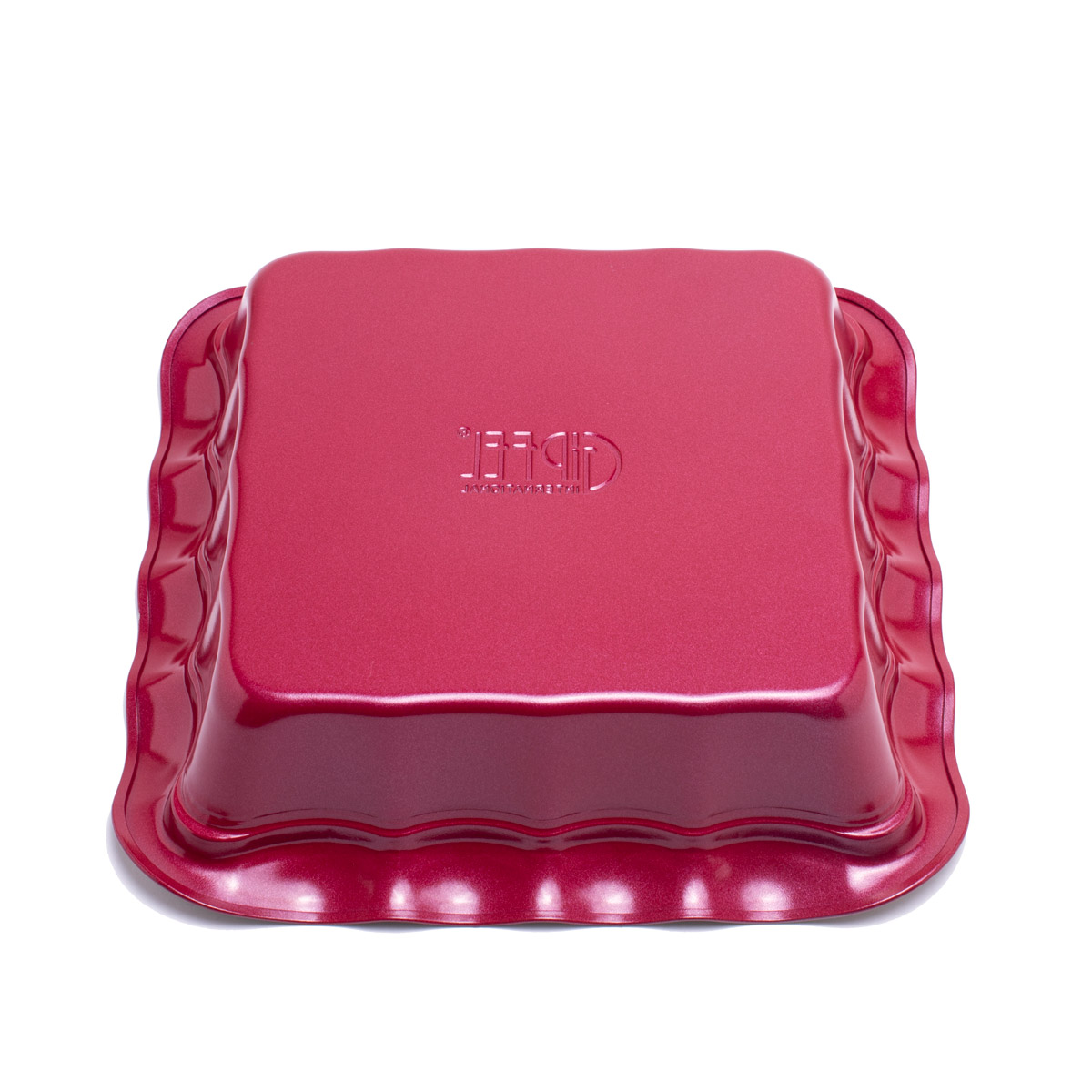 картинка 1889 GIPFEL Форма для выпечки OVEN 25,3x25,3x5,0см квадратная с антипригарным покрытием Whitford. Цвет: внутри кремовый, снаружи красный. Материал: Углеродистая сталь от магазина Gipfel