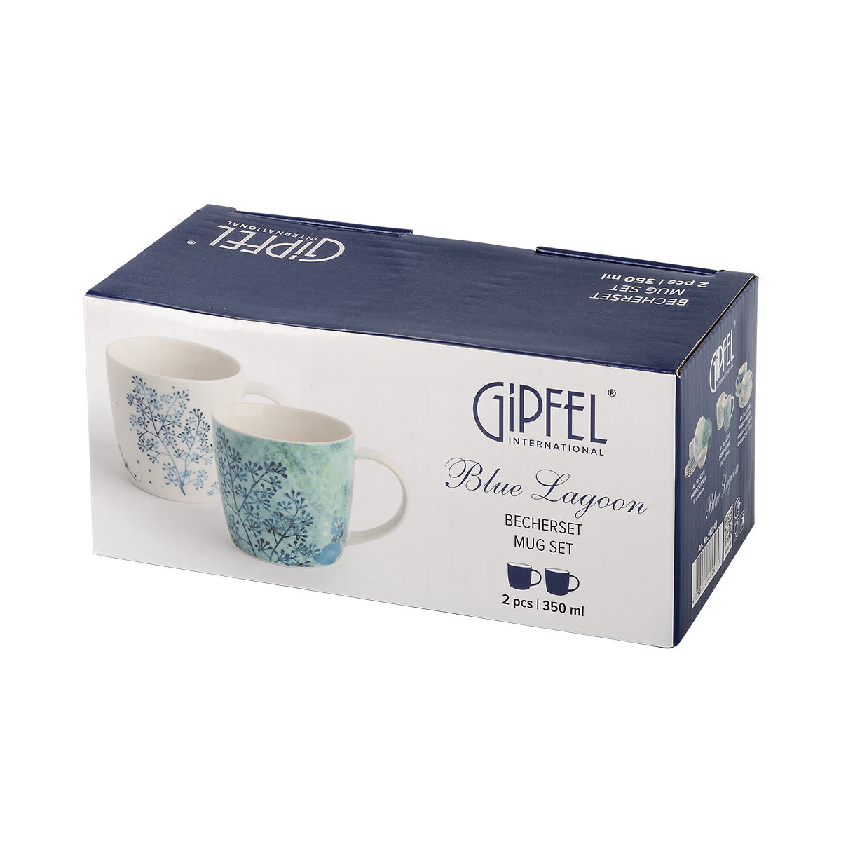 Набор кружек Gipfel Blue Lagoon 42247 350 мл 2 предмета фото