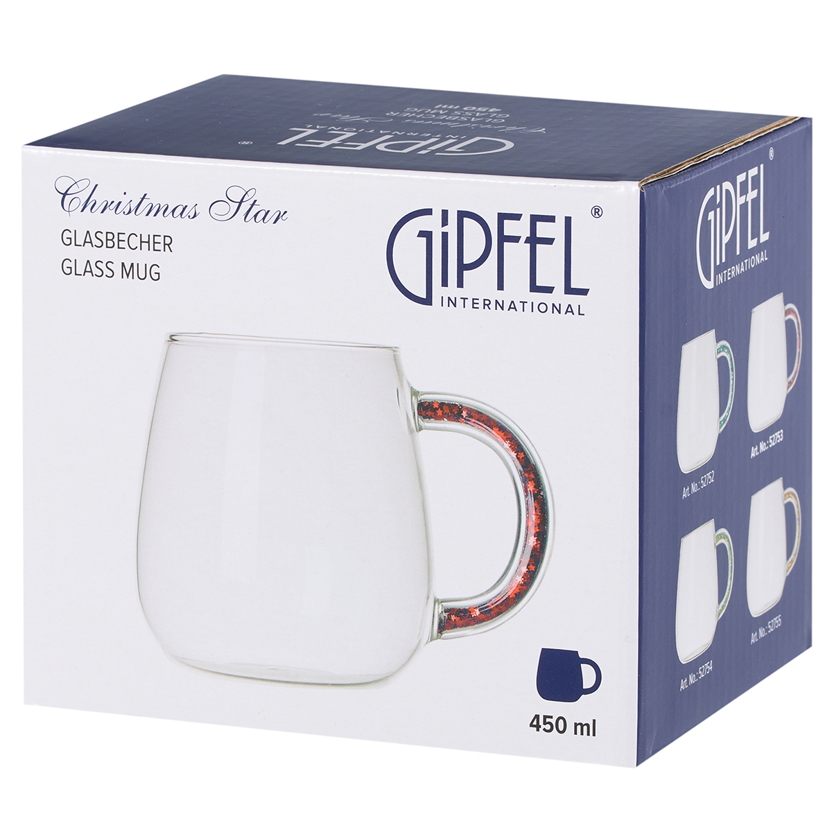 Кружка Gipfel Christmas Star 52753 450 мл фото