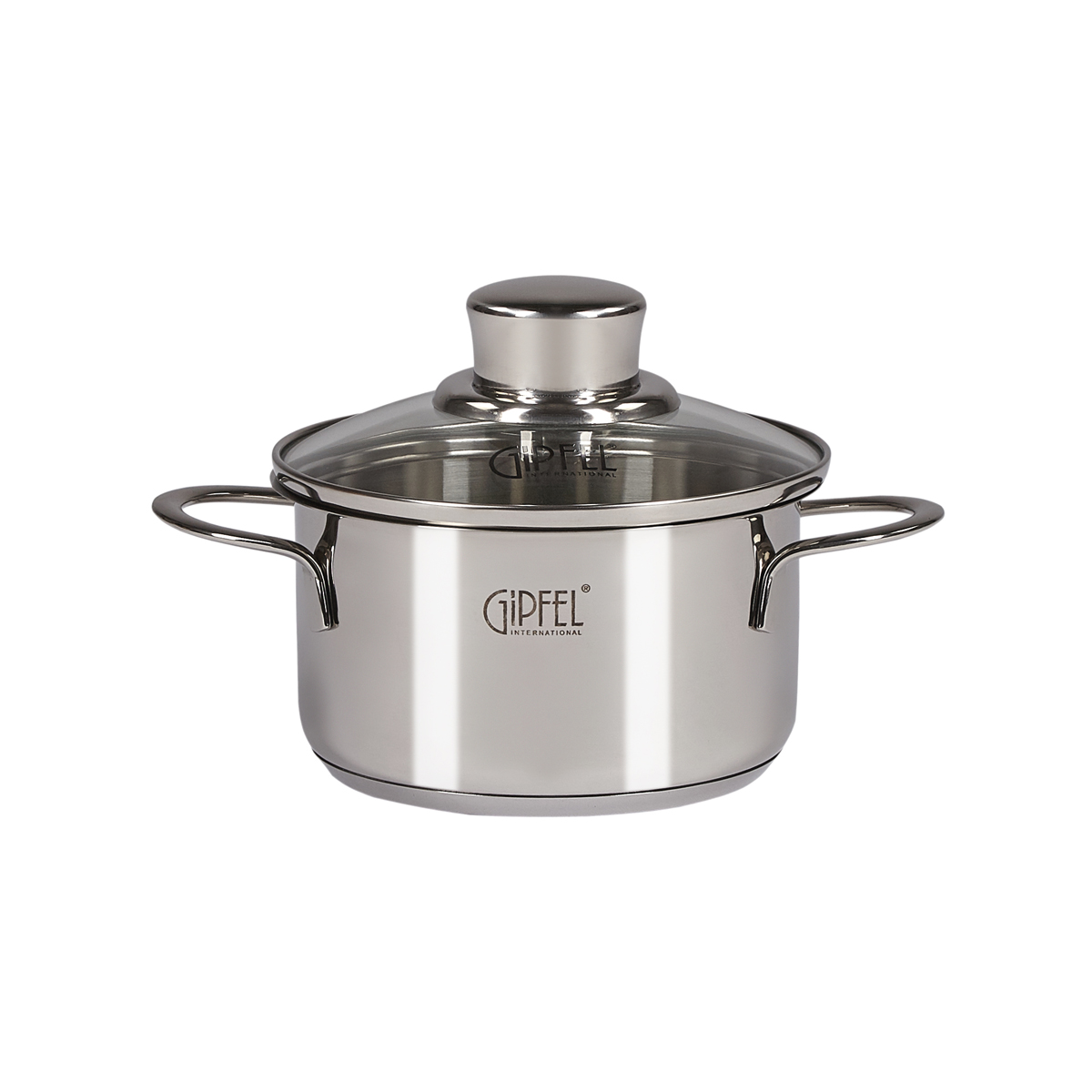 картинка Кастрюлька MINI со стеклянной крышкой 0,8 л. Gipfel 1203 от магазина Gipfel