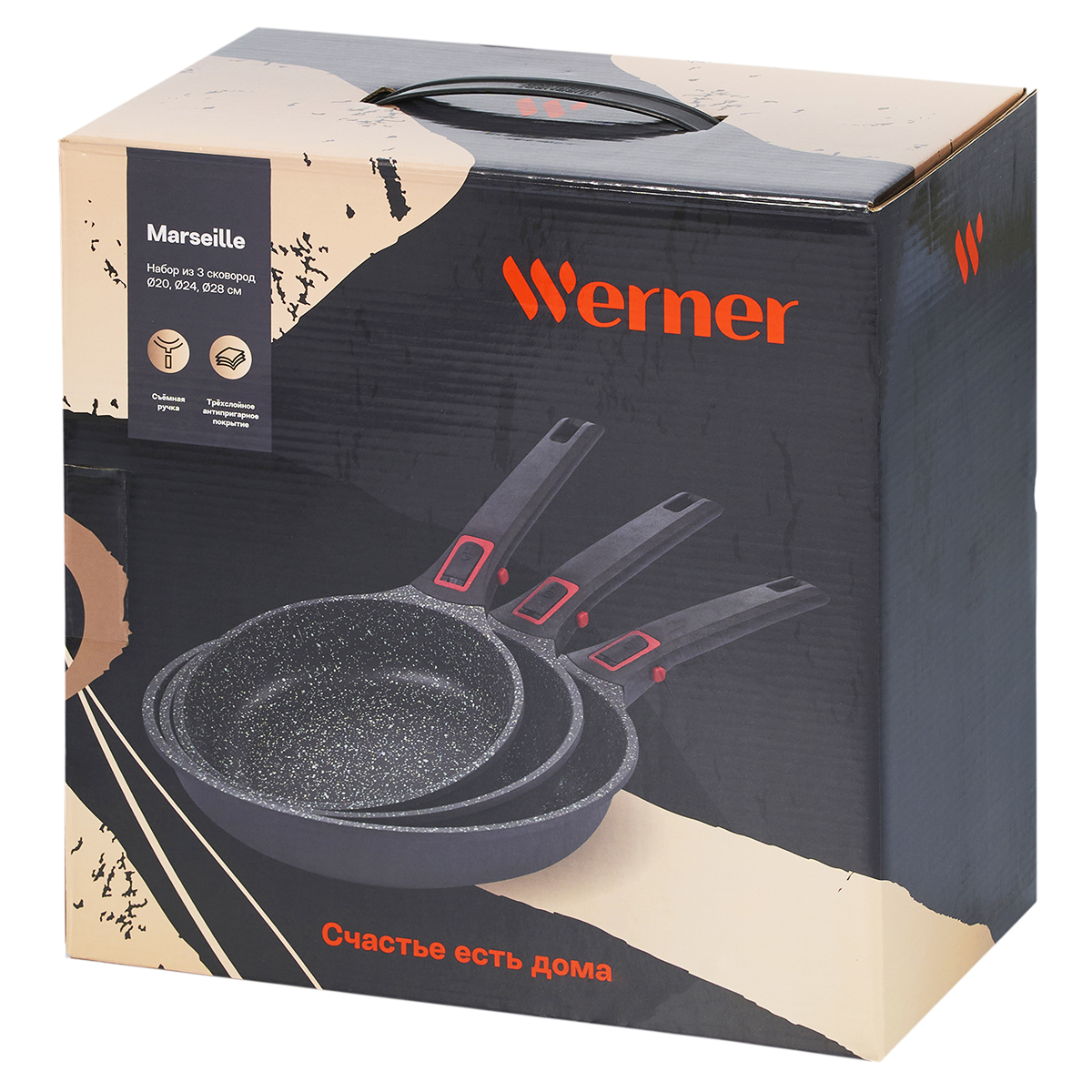 Набор cковород Werner Marseille 50139 3 предмета фото
