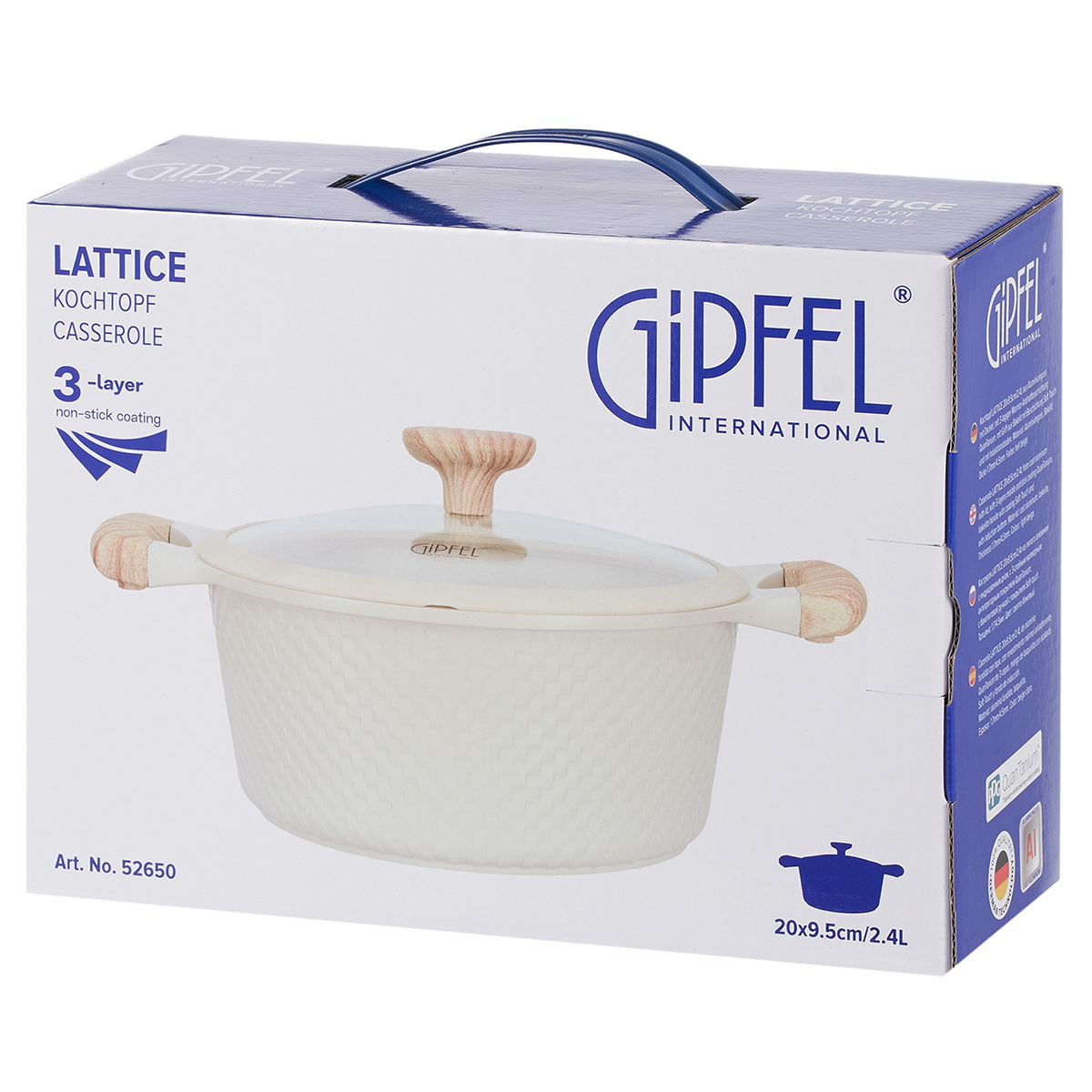 Алюминиевая кастрюля Gipfel Lattice 52650 20 см/2,4 л фото