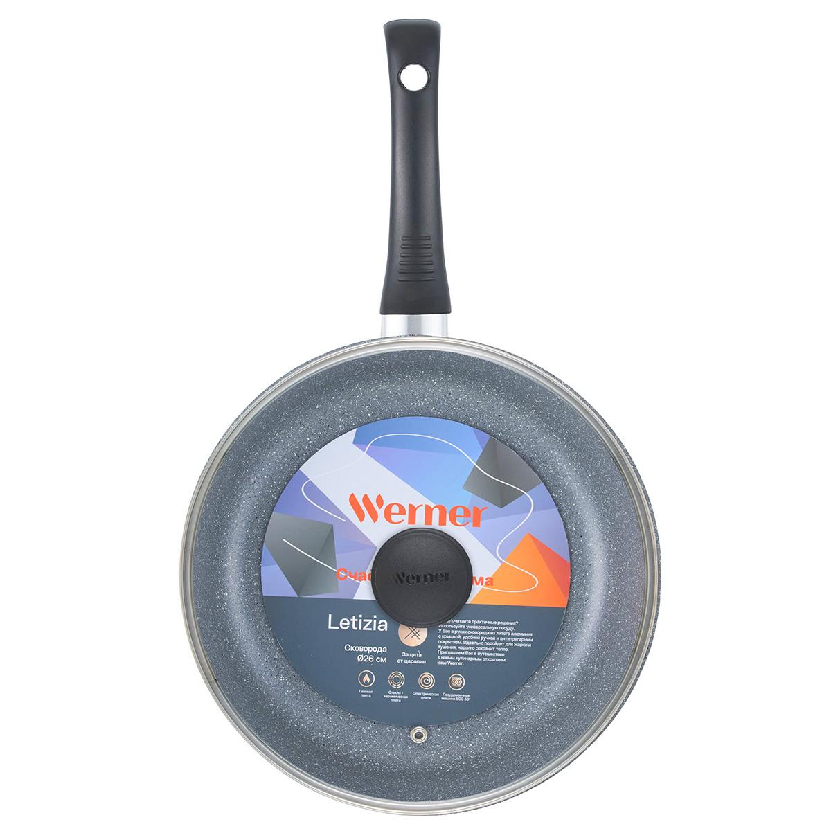 Алюминиевая сковорода Werner Letizia 51673 26 см фото