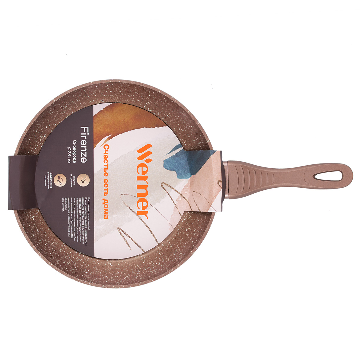 Алюминиевая сковорода Werner Firenze 1782 28 см фото