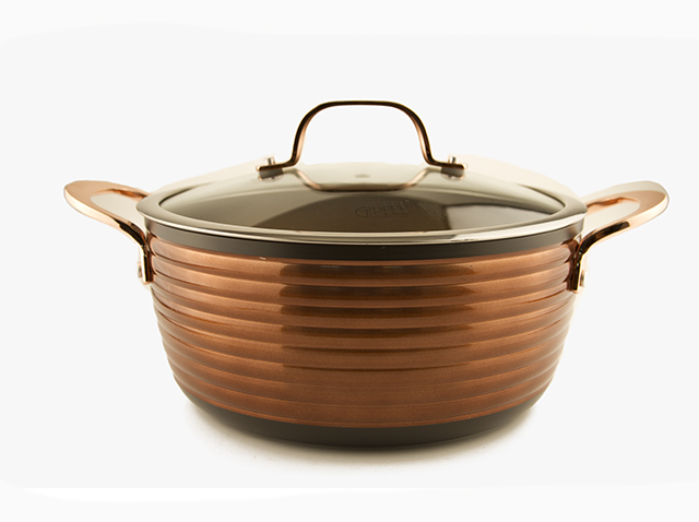 Алюминиевая кастрюля Gipfel Versal Gold 2722 24 см/5 л фото