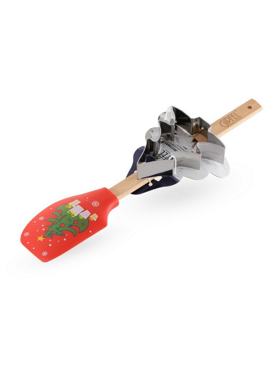 Набор для выпечки Gipfel Christmas 2614 с лопаткой и формочкой 10x8,5x2,5 см фото