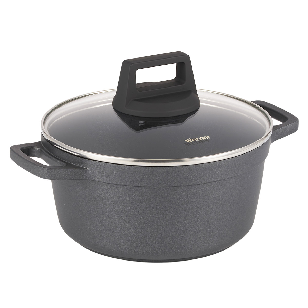 Алюминиевая кастрюля Werner Nero 52086 20 см/2,5 л фото