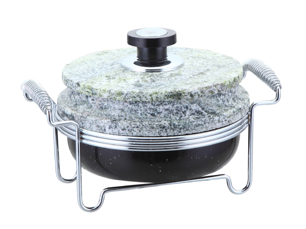 картинка 5761-S STAHLBERG Круглый мармит с контейнером из мрамора от магазина Gipfel