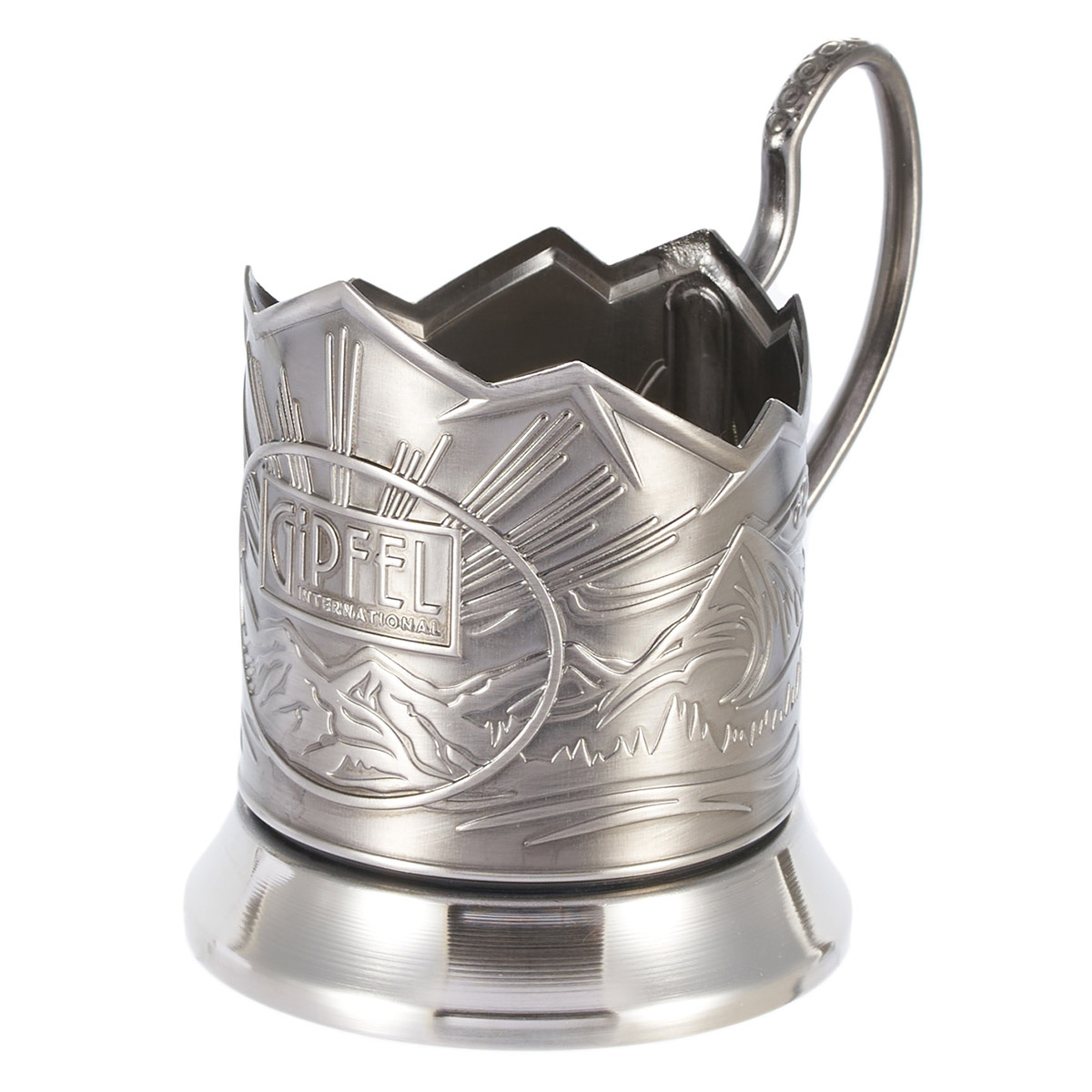 Подстаканник Gipfel 52563 с хрустальным стаканом 250 мл фото