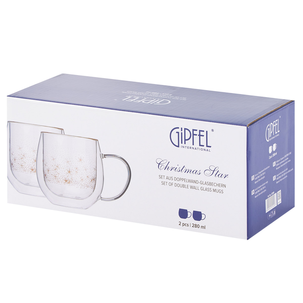 Набор кружек Gipfel Christmas Star 52500 280 мл 2 предмета фото