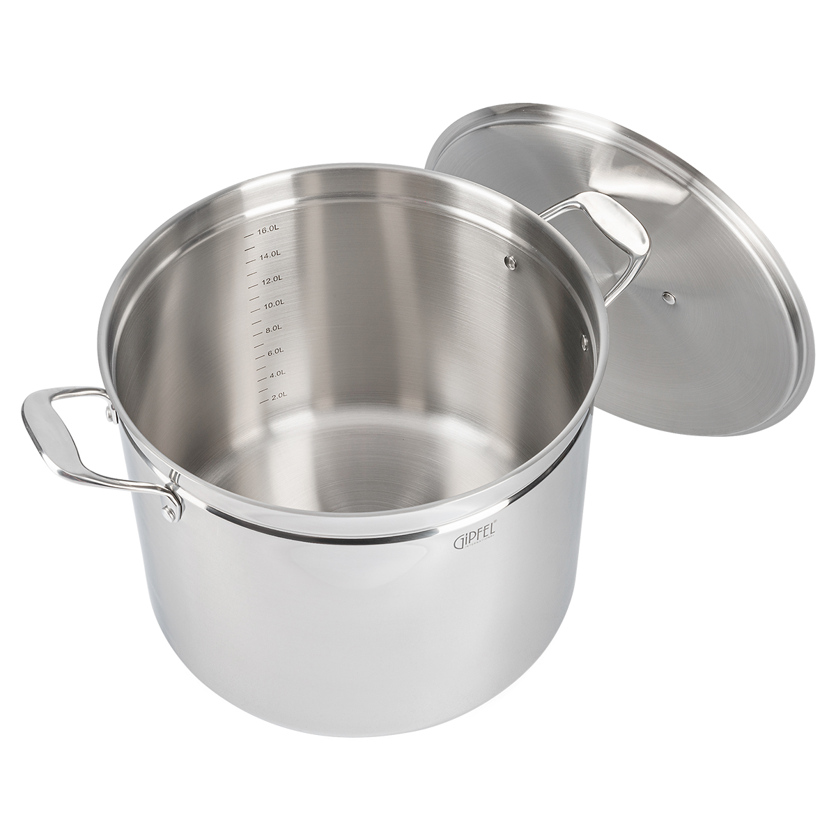 Кастрюля из нержавеющей стали Gipfel Grande 51704 32 см / 20 л фото