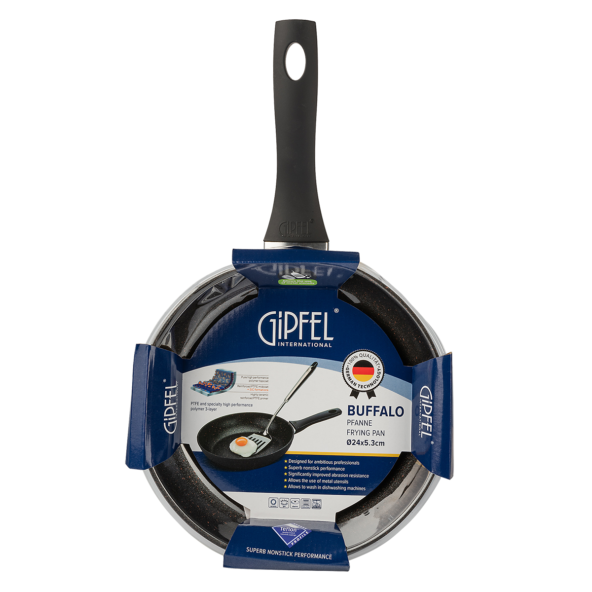 Алюминиевая сковорода Gipfel Buffalo 0110 24 см фото