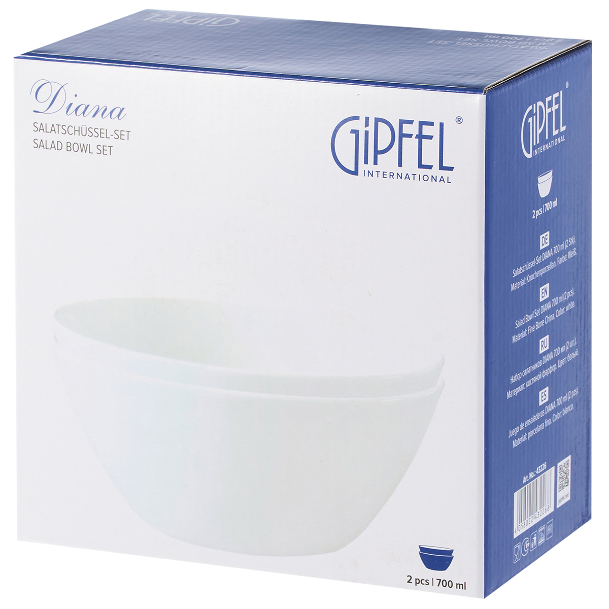 Набор салатников Gipfel Diana 43226 700 мл фото