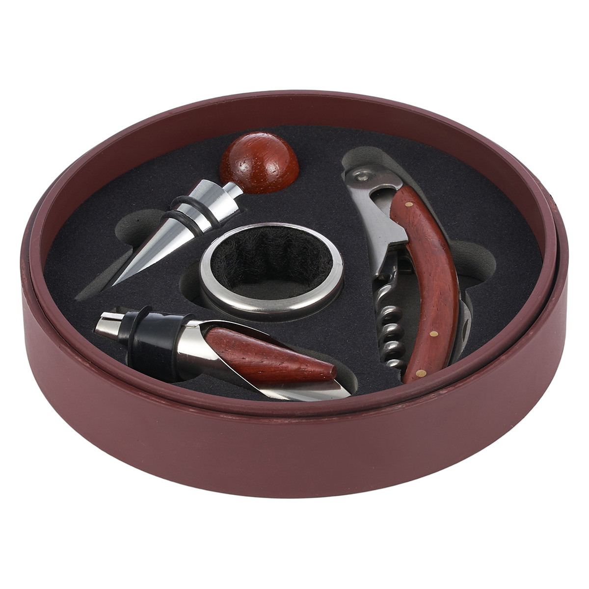 картинка 9621 GIPFEL Набор винных аксессуаров 4 предмета в деревянном ящике от магазина Gipfel