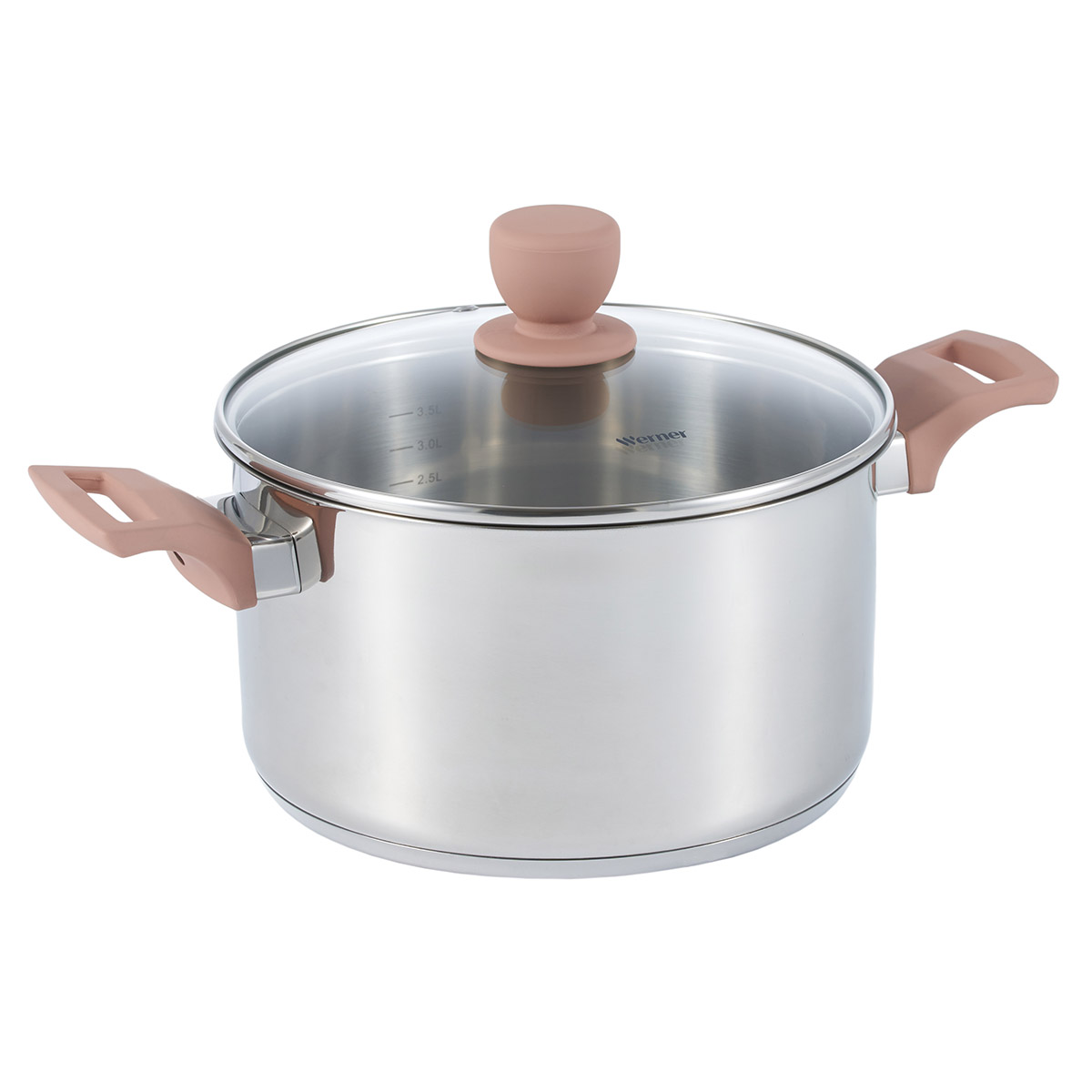 Кастрюля из нержавеющей стали Werner Eletto 51872 4,5 л/22 см фото