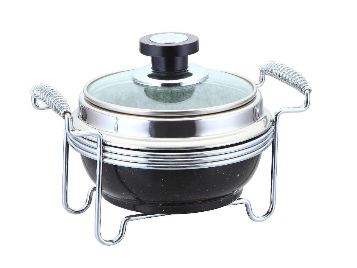 картинка 5762-S STAHLBERG Круглый мармит с контейнером из мрамора от магазина Gipfel