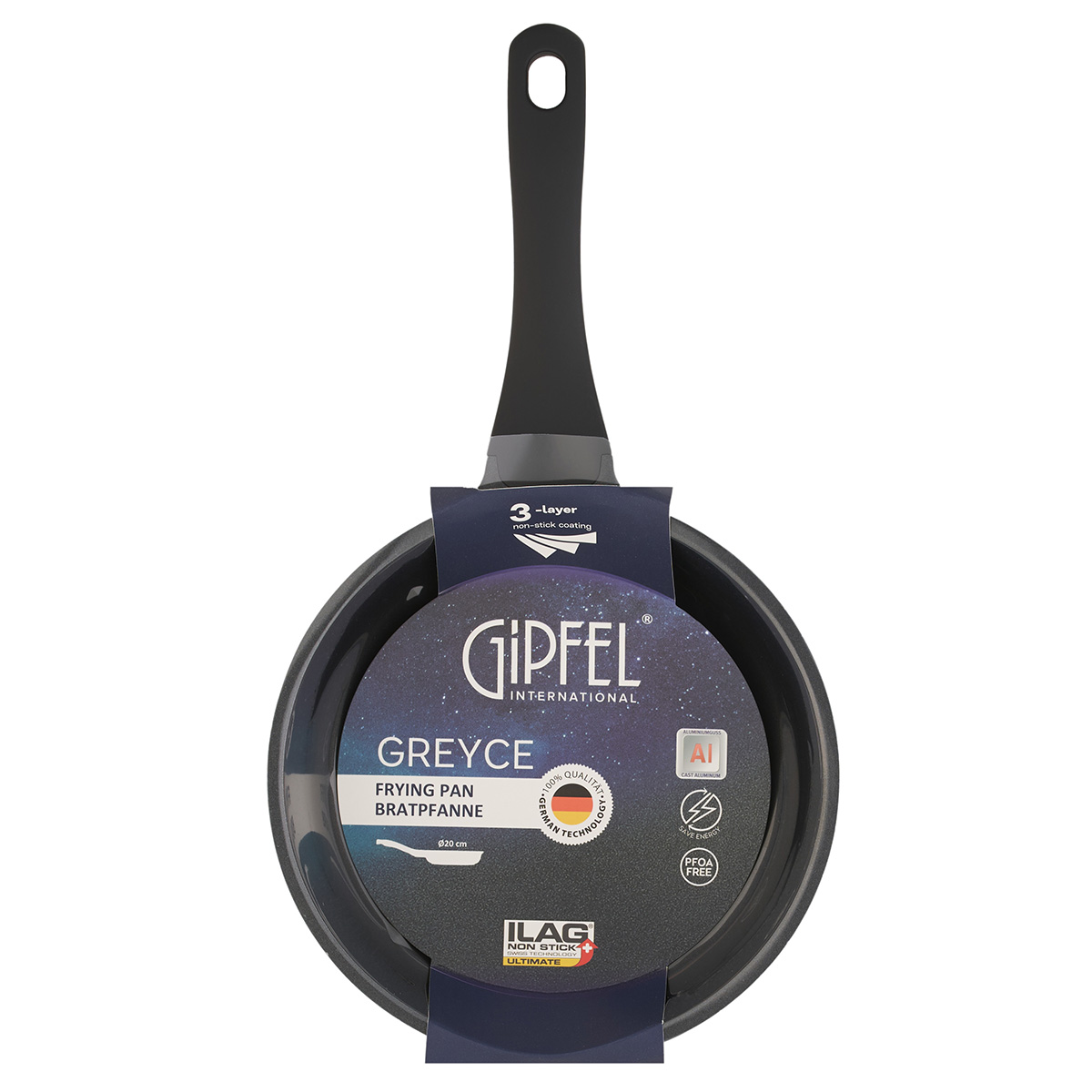 Алюминиевая сковорода Gipfel Greyce 0657 20 см фото
