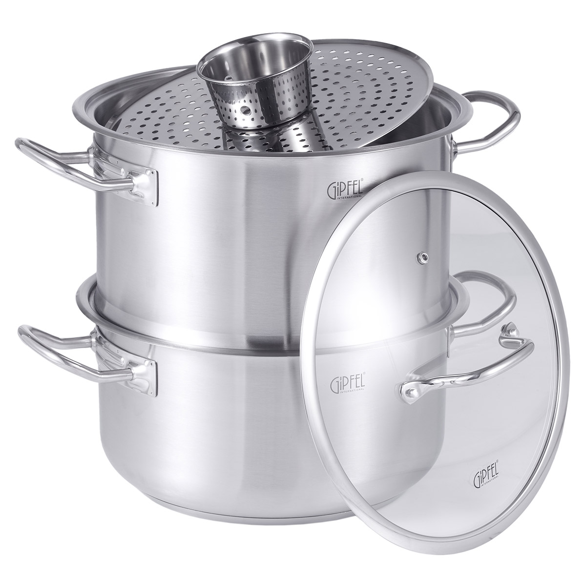 картинка 1321 Пароварка для приготовления мантов 9.2 л от магазина Gipfel