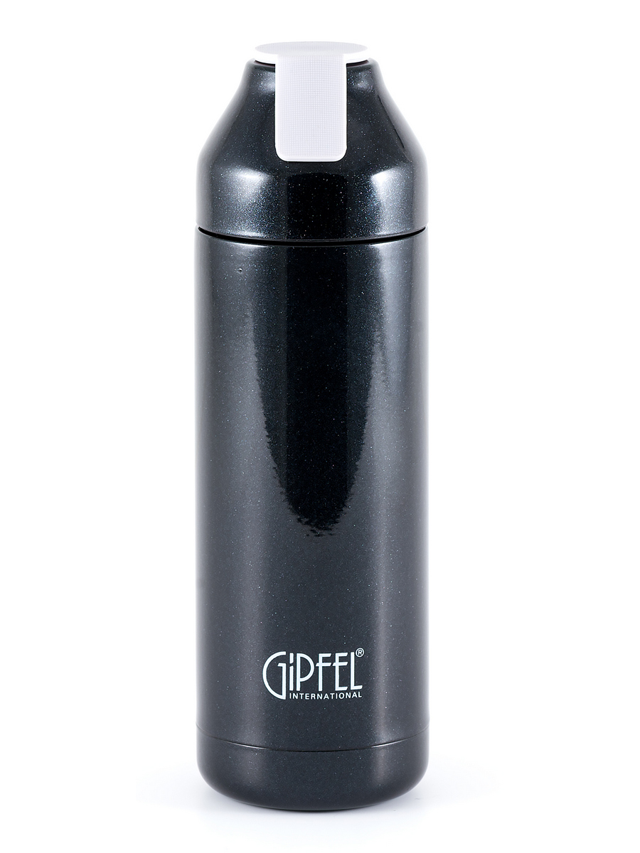 картинка 8187 GIPFEL Термос вакуумный PLAZMA 400мл. Материал: нержавеющая сталь 18/8. Цвет: черный от магазина Gipfel