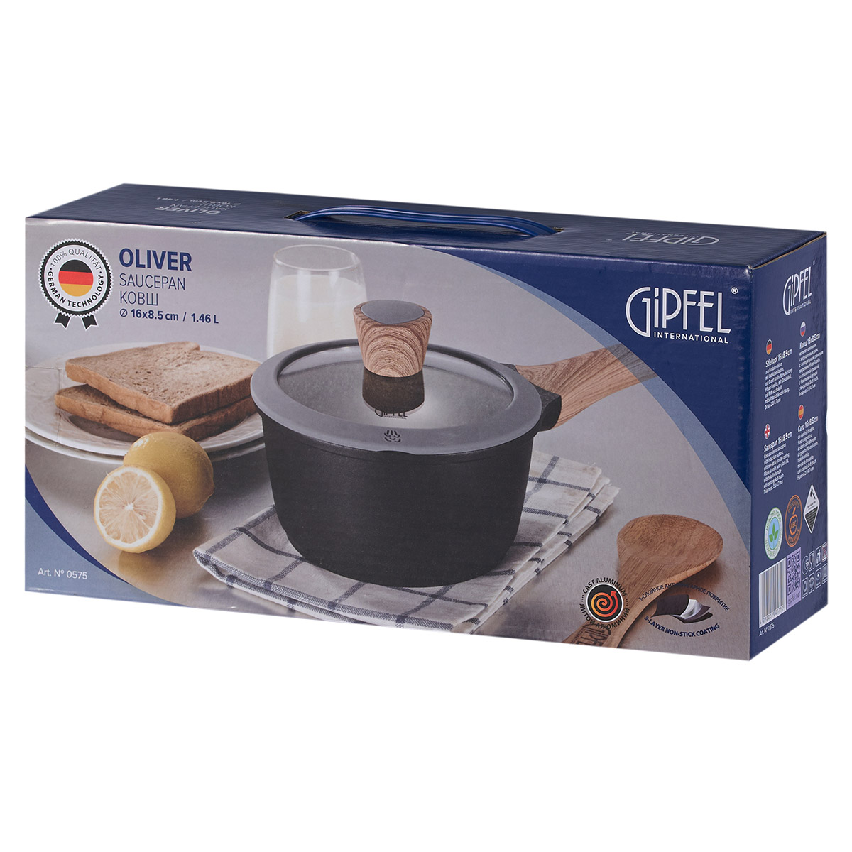 Ковш алюминиевый Gipfel Oliver 0575 16 см/1,5 л фото