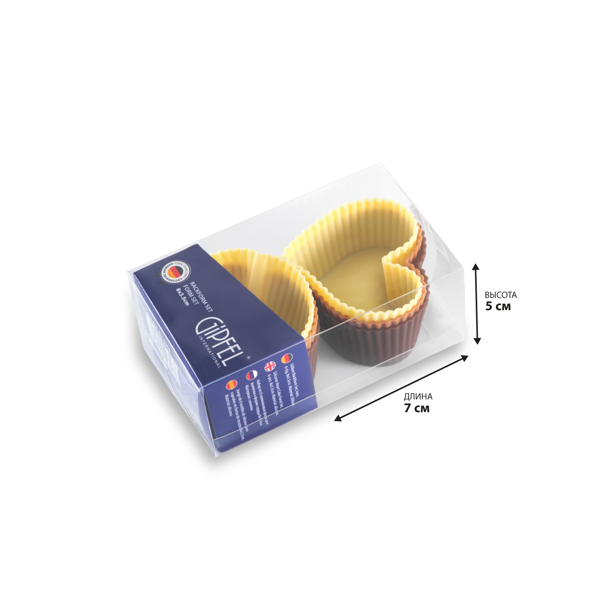 Набор формочек для выпечки Gipfel 0356 8x3,5 см 6 предметов фото