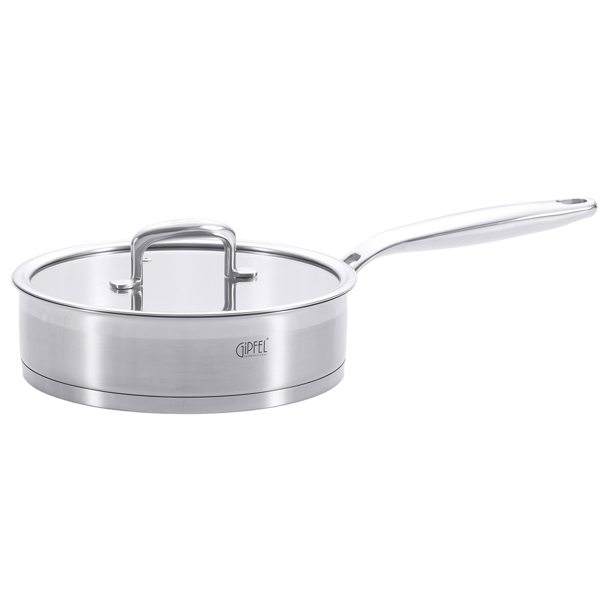 Сковорода-сотейник из нержавеющей стали Gipfel Prestige 1220 24 см/2,7 л фото