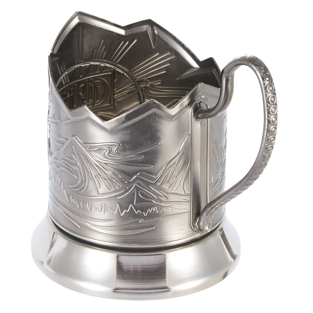 Подстаканник Gipfel 52563 с хрустальным стаканом 250 мл фото