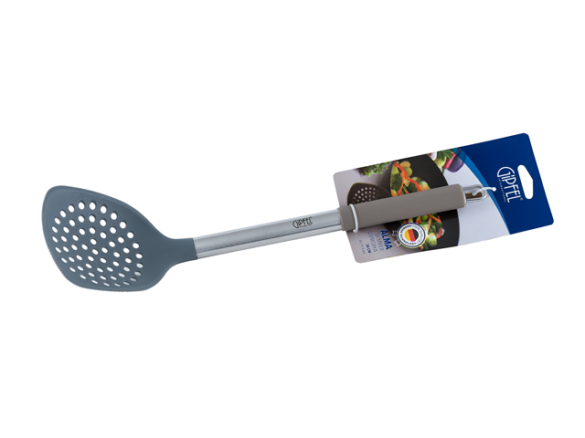 картинка 6366 GIPFEL Шумовка ALMA с силиконовой ручкой 34см. Материал: нейлон, силикон, нерж.сталь от магазина Gipfel