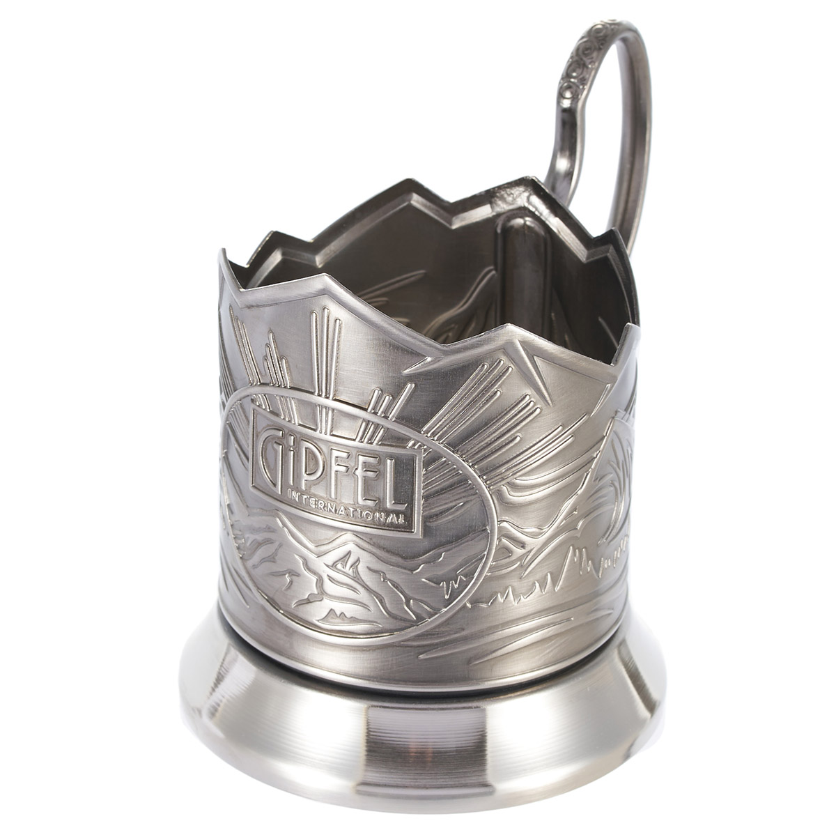 Подстаканник Gipfel 52563 с хрустальным стаканом 250 мл фото