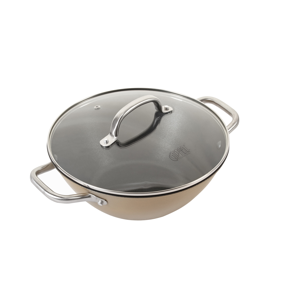 картинка 2164 GIPFEL Кастрюля чугунная SELECT ORANGE 3л со стеклянной крышкой от магазина Gipfel