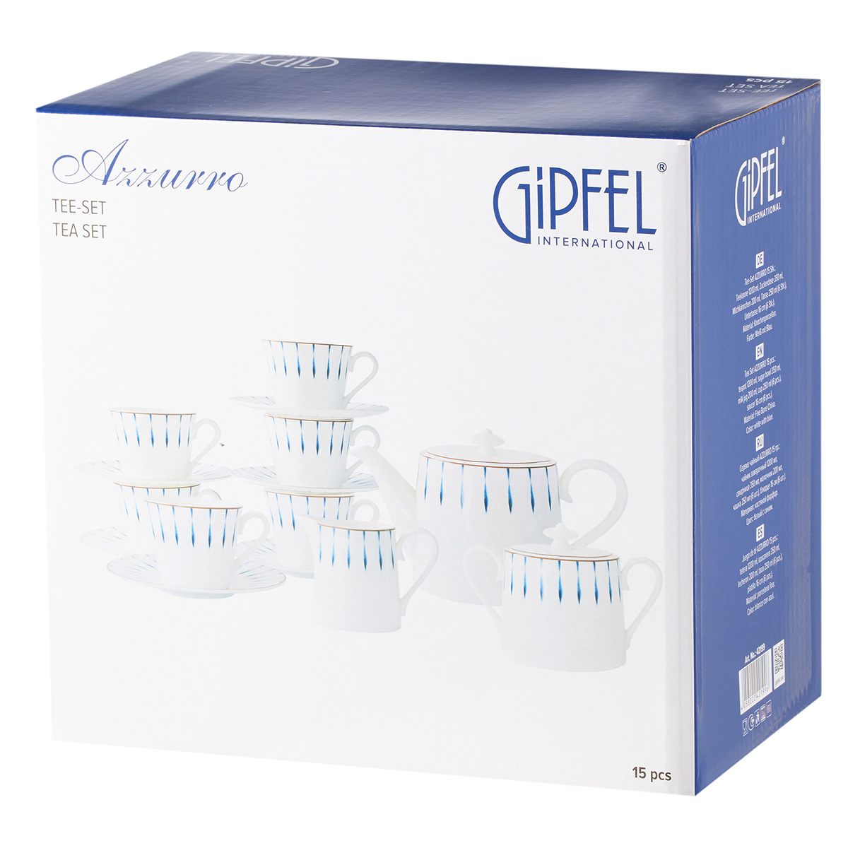 Сервиз чайный Gipfel Azzurro  42199 15 предметов фото