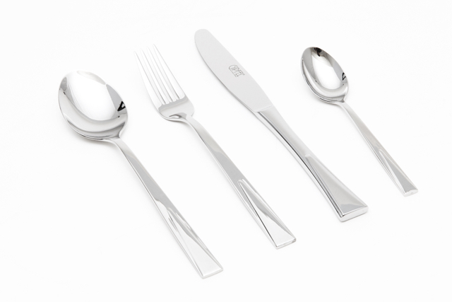 картинка 8484 GIPFEL Набор столовых приборов 24 предмета премиального класса в кожаном футляре. Материал: нерж. сталь 18/10. от магазина Gipfel