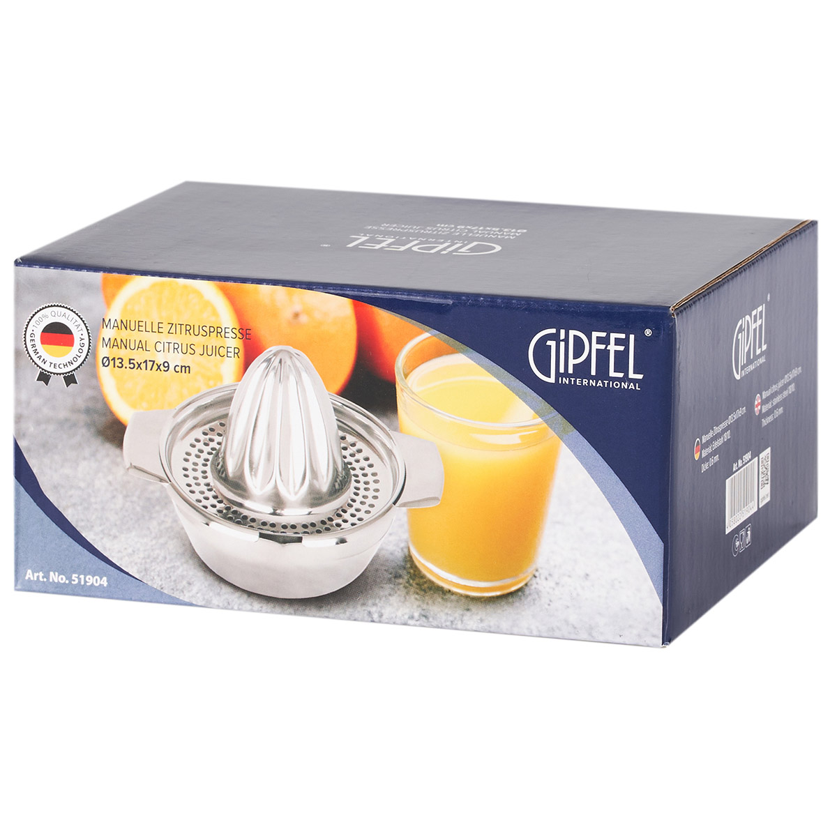 Соковыжималка ручная для цитрусовых Gipfel 51904 13,5x17x9,3см фото