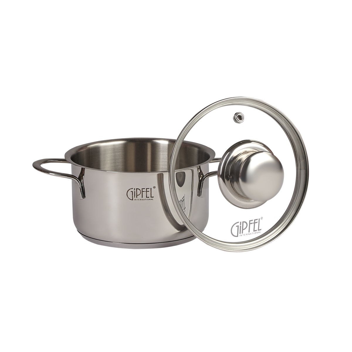 картинка Кастрюлька MINI со стеклянной крышкой 0,8 л. Gipfel 1203 от магазина Gipfel