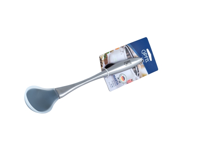 картинка 6372 GIPFEL Ложка с ручкой MARTA из нержавеющей стали 31см. Материал: нейлон, силикон, нерж.сталь от магазина Gipfel
