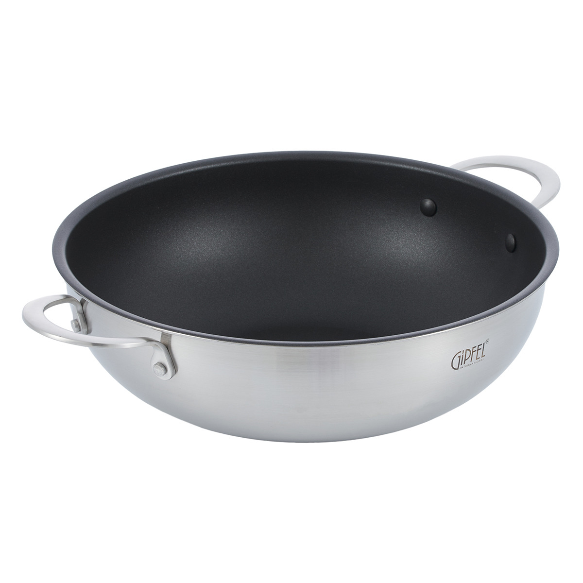 Вок из нержавеющей стали Gipfel Fusion 52189 30 см/5 л фото