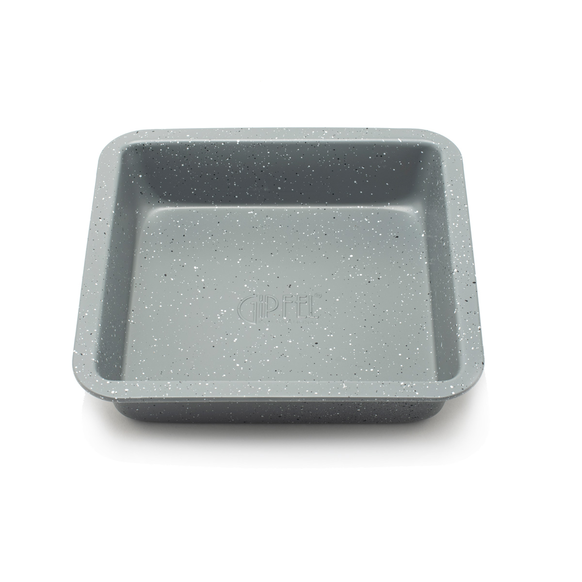 картинка 1874 GIPFEL Форма для выпечки MARBLE 22,5x22,5x4,5см квадратная с антипригарным мраморным покрытием. Материал: Углеродистая сталь от магазина Gipfel