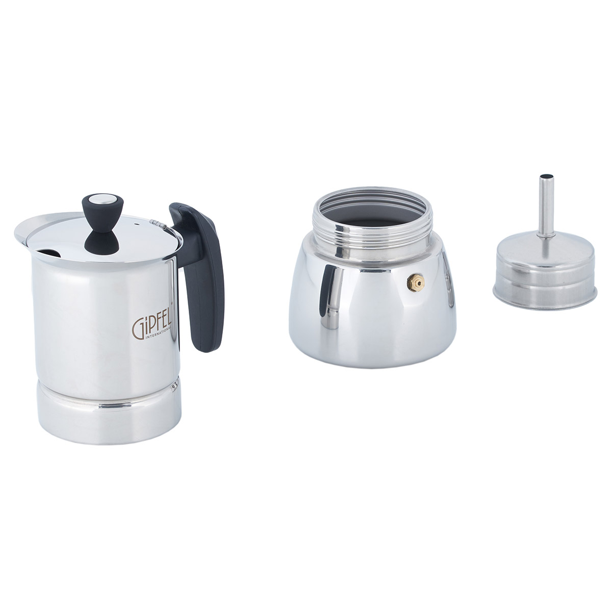 картинка 5329 GIPFEL Гейзерная кофеварка VALS 14,2х20,0см/300мл на 6 чашек от магазина Gipfel