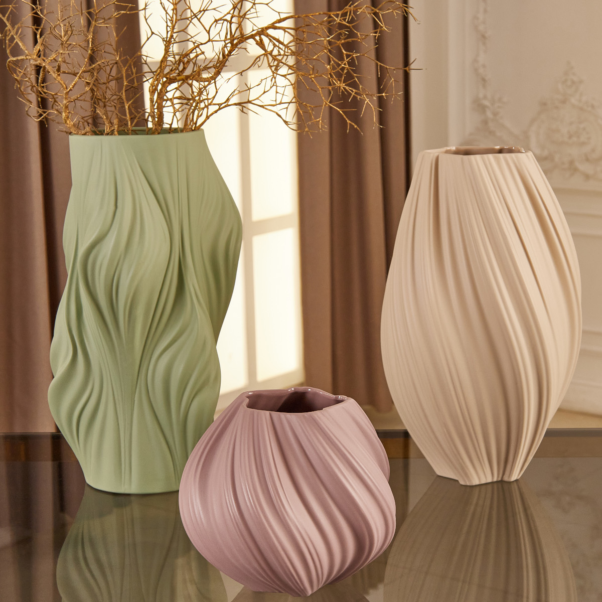 Фарфоровая ваза Gipfel Alma 43120 19х35 см фото