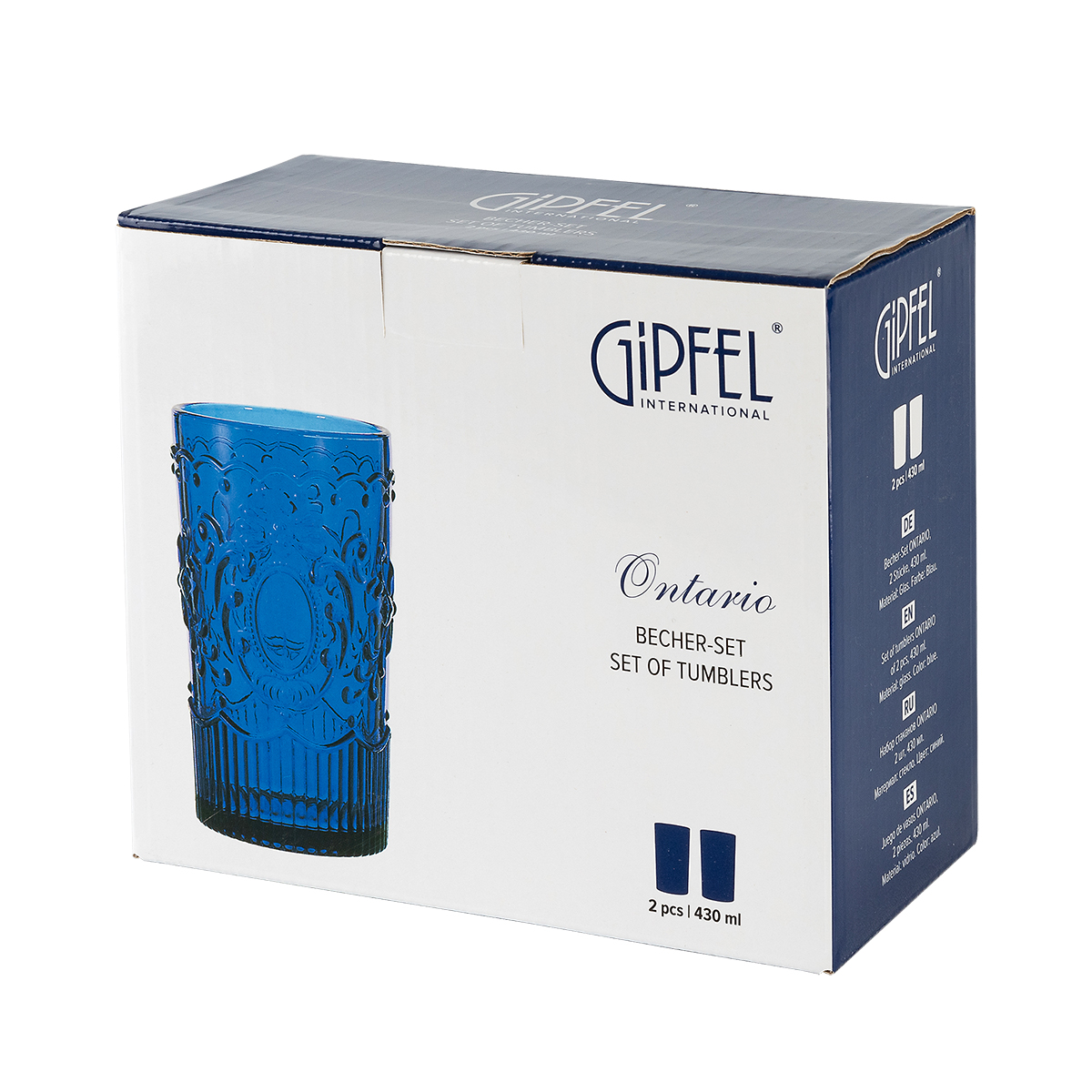 Набор стаканов Gipfel Ontario 51524 430 мл 2 предмета фото