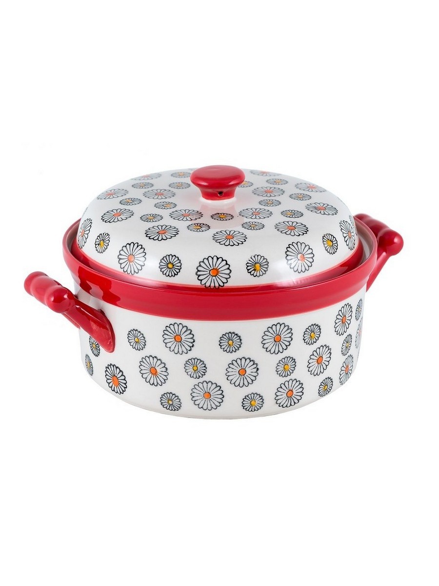 картинка 3830 GIPFEL Горшок керамический 1,2л, 23х18х12см с крышкой от магазина Gipfel