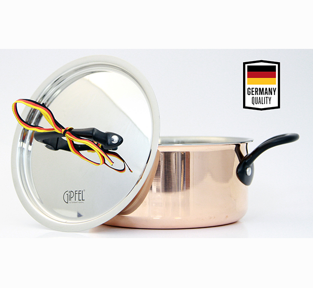 Кастрюля из нержавеющей стали Gipfel Fantasy 1740 24 см/5,5 л фото