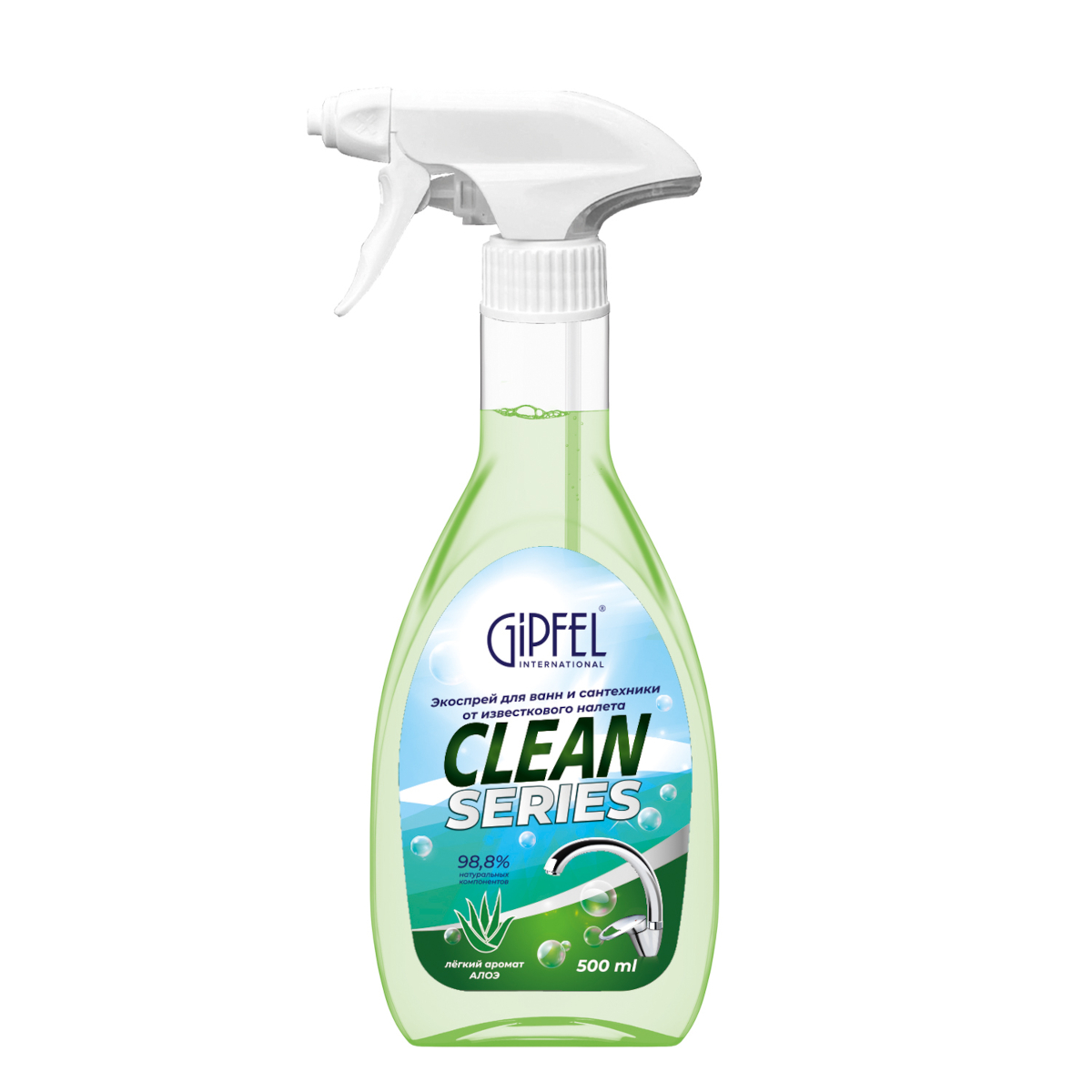 Экоспрей для ванн и сантехники Gipfel Clean Series от известкового налета 52305 500 мл